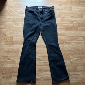 Black baby boot cut gap black jeans